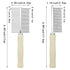 4 PACK Dog Cat Pet Comb Stainless Steel Cat Double-Sided Grooming Brush Professional Dog Grooming Comb Pet Hair Brush Cat Flea Comb for Long Short...