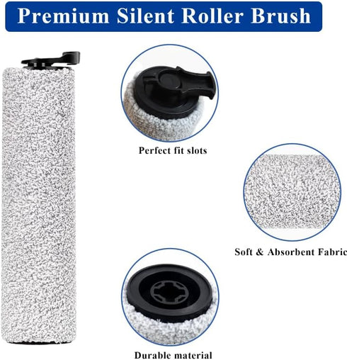 12 PCS Replacement Brush Roller Filter Set Compatible with Bissell HF3 3649A Vacuum Cleaner, Efficient Cleaner Filter Set Compatible with HF3 - In...