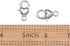KISSITTY 30-Piece Lobster Claw Clasps Antique Silver Large Heart Fastener Hook Trigger Clasps for Bracelets Charm DIY Jewelry Making, 27x13.5mm Ti...