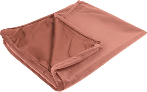 Best Friends by Sheri Dog Bed Cover Replacement for Nap Mat Dog Bed, Velvet, Mauve, 27" x 36"...