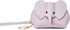 Small Leather Coin Purse for Women Cute Elephant Change Purse for Girls Zipper Coin Pouch Wallet with Key Chain and Wrist Strap (4-Purple)...