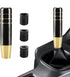 Car Gear Shift Knob Cover, Black Gold Shifting Lever, Car Shift Head Knob, Aluminum Alloy Car Gear Lever Stick Shifter Handle, Universal Car Inter...