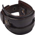 Zysta Wide Wrist Cuff Bracelet Punk Gothic Biker Mens Genuine Leather 7.5"-8.3" Unisex Cool Wristband Bangle Rocker Cosplay Costumes Black, Brown...