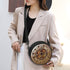 Women Novelty Round Clock Shape Zippered Clock Purses for Women Tote Handbag Shoulder Bag, Gift for Mom Girlfriend...