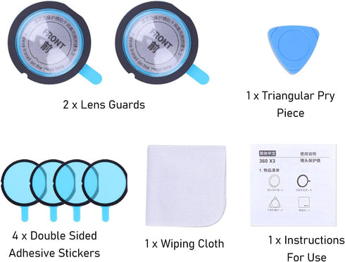 VBESTLIFE Dual Lens Guards, Upgrade Lens Guard for Insta360 ONE X3, High, for Insta360 One X3 Sports Camera Accessories X3 Lens Protector...