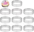 10 Pcs 2.37 Inch 304Stainless Steel Tart Ring, Heat-Resistant Perforated Cake Mousse Ring, Round Ring Baking doughnut tools (6cm)...