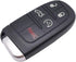 5 Buttons Replacement Key Fob Cover Case fit for Dodge Charger Challenger Dart Durango Jeep Grand Cherokee Chrysler 300C Keyless Entry Key Fob...