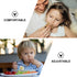 4pcs Bib Extension Belt Silicone Bib with Pocket Water Resistant Bibs Feeding Bibs Baby Bibs Extender Bibs Extender for Baby Waterproof Bibs Water...