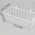 GBYAN Wall Grid Panel Accessories Wire Grid Baskets Shelf Organizer for Wire Board, White...