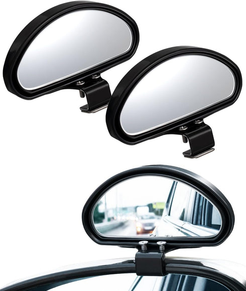 Blind Spot Mirrors, Adjustable Car Auxiliary Universal Wide Angle Mirror for Universal Cars, Screw Fixation...