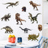 Kiddle 3D Watercolour Dinosaur Kids Wall Stickers, Peel and Stick Removable Wall Decals for Kids Nursery Bedroom Living Room...