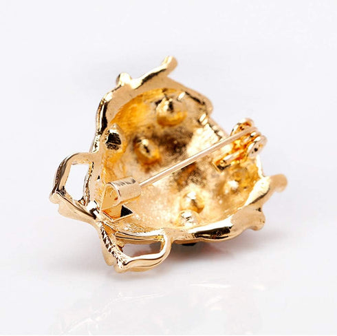 Set of 9 Lovely Little Ladybug Brooch Women’s Crystal Rhinestone Brooch Pins Party Gift Jewelry Accessories...