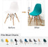 HAOYONG Mid Century Modern Dining Chair Covers Printed Shell Chair Cover Lounge Armless Chair Cover Stretchable Slipcovers for Kitchen, Office, Di...