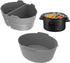 Silicone Slow Cooker Liners, 3 Pack Reusable Divider Insert Fits Crockpot 6-7 Quarts Oval Slow Cooker Reusable Dishwasher Safe, Food-Grade BPA Fre...