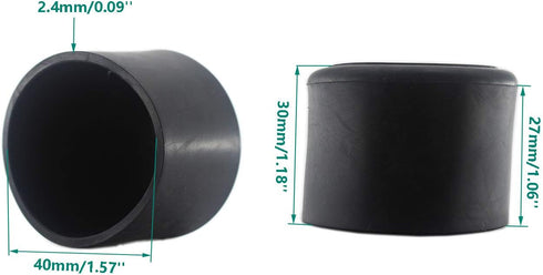 Round Chair Leg Floor Protectors,ULIFESTAR 20PCS Chair Leg Caps Anti Slip Furniture Protection Covers Pads for Sofa Chair Table Legs,Smooth Moving...