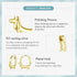 Gold Plated 925 Sterling Silver Dachshund Hoop Earrings for Women Cute Dachshund Silver Earrings Hypoallergenic Small Dog Huggie Earrings Dainty L...