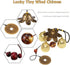 Hooshing Lucky Small Wind Chimes Metal Garden Bells Feng Shui Windchimes for Best Wishes Home Outdoor Garden Patio Hanging Decor Gift for Mother...