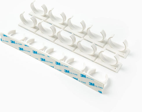 Spice Clip Strips For Cabinet Doors - Organizer for Spices - Spice Rack Holds15 Spice Jars - 3M Adhesive Gripper Clip Strips In White For Pantry...