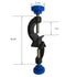 Lab Clamp 4 Prong Finger Style Cork-Coated Head and A Black Laboratory Stand Clip...