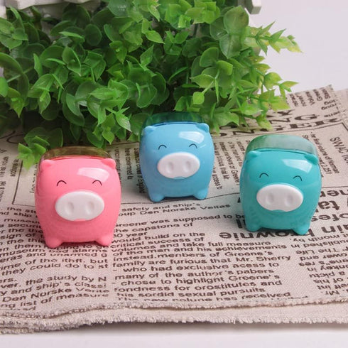 5Pcs Cute Color Random Animal Pig Candy Colored Pencil Sharpener Kids School Supplies Stationery...