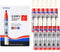 Permanent Markers Pens, Red, 12 Count, Medium Point, Alcohol-Based Markers, Perfect on Almost Surface, Markers for Art Craft Stone Ceramic Glass W...