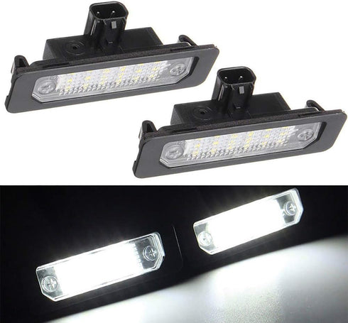 Xinctai 2PCS LED Rear Number License Plate Light Lamp For Ford Mustang Focus Fusion Flex Mercury sable milan Lincoln MKS MKT MKX MKZ OEM 8T5Z13550...