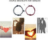 Stainless Steel His and Her Heart Lock Key Matching Puzzle Couples Pendant Necklace...