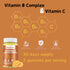 Vitamin B Complex with Vitamin – with Biotin,Choline + Inositol, Vitamin C + Zinc for Supports Energy, Mood, Immune, Healthy Hair, Skin 60...