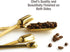 2LB Depot Gold Measuring Cup Set - 7pc Stainless Steel, Narrow Long Handle Design Fits Spice Jars - Leveler Included...