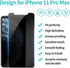 PEHAEL 2Pack for iPhone 11 Pro Max/iPhone Xs Max Privacy Screen Protector Anti-Spy Tempered Glass Film 9H Hardness Easy Installation Bubble Free [...