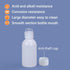 PE Plastic Food Grade Bottles, Wide Mouth Lab Reagent Bottle, Liquid/Solid Sample Seal Sample Storage Container Chemical Bottle (Translucent, 3.4o...