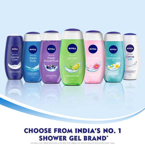 Nivea Bath Shower Water Lily Oil, 250 ML, Moisturizing Skin Cleanser with Oil Pearls and Water Lily Fragrance...