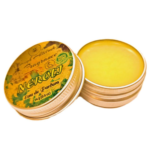 NEROLI Perfume - Eau de Parfum - Solid Balm - Natural Essential Oils Aromatherapy Fragrance (Orange Blossoms, Citrus Aurantium, Tuberose, Mandarin...