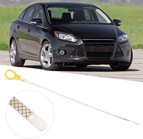Engine Oil Dipstick, ABS + Metal Engine Oil Fluid Dip Stick Dipstick Measurer CM5E6750BB Fit for Focus 2012-16...