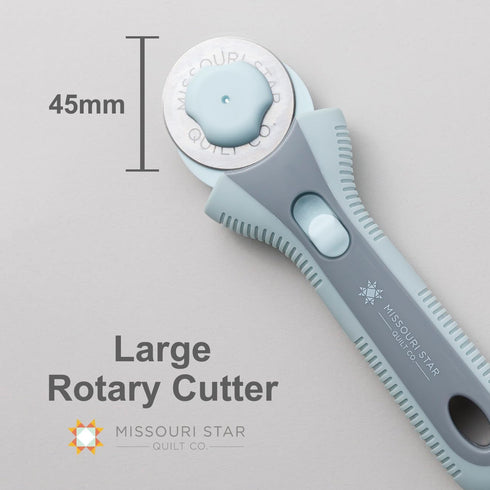 Missouri Start Rotary Cutter, 45mm Blade, Rolling Cutter Tool for Quilt Appliques and Cutting Fabrics, Essential Quilting and Sewing Supplies for ...