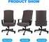 Stretch Office Chair Cover, Soft Comfortable Computer Chair Covers with Durable Zippers, Universal Boss Chair Cover, Elastic Washable Office Chair...
