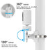 Pole Mount Bracket Compatible with Pan Tilt Camera - Stable Multifunctional Winding Installation (1pack?White)...