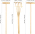 SUPVOX 3 Pcs Mini zen sand rakes bamboo rake tool decoration garden sand rake feng shui decoration for home office table...