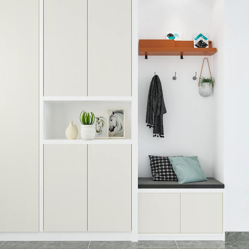 CRE8TIVE 12"x80" Cream White Wallpaper Peel and Stick Modern Beige Contact Paper for Countertops Waterproof Self Adhesive Matte Solid Color Vinyl ...