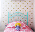 80pcs Gold Polka Dot Wall Decals – Removable Vinyl Stickers for Kids Nursery, Baby Room, Toddler Bedroom – Safe Adhesive Circle Decorations – Easy...