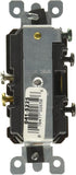 Leviton 5225 15 Amp, 120 Volt, Duplex Style Combination Single Pole Switch/Receptacle Grounding, Brown......