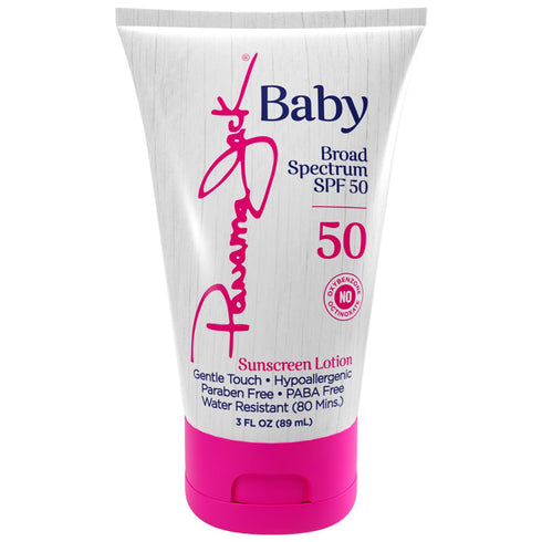 Panama Jack Baby Sunscreen Lotion - SPF 50, Broad Spectrum UVA/UVB Protection, Hypoallergenic Gentle Touch, PABA, Paraben, Gluten & Cruelty Free, ...