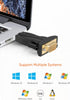 CableCreation USB to RS232 Male Adapter with PL2303 Chipset, USB to DB9 Serial Converter for Windows 11, 10, 8.1, 8, 7, Linux and Mac OS,Black...