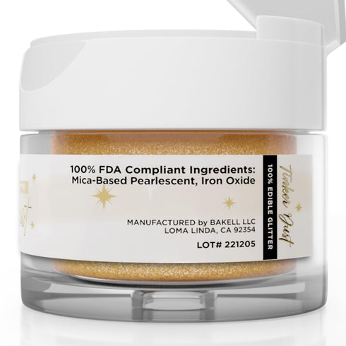 Bakell - Gold Tinker Dust (5g, 1x Jar) Edible Glitter for Food, Desserts, and Beverages!...