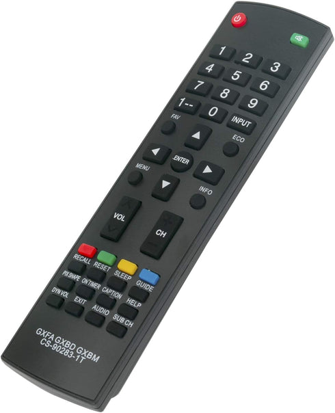 New GXFA GXBD GXBM CS-90283-1T Replacement Remote Control fit for Sanyo LCD LED HDTV DP42D23 DP32242 DP46142 DP32640 DP32642 DP42142 DP42740 DP428...