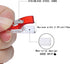 50Pcs Sewing Clips Craft Quilting Binding Plastic Clips Clamps Pack of 50 Clear Red (50pcs Mixed Color)...