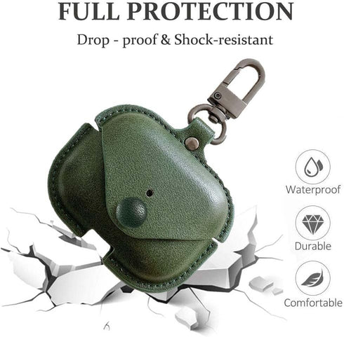 Genuine Leather Case Compatible with AirPods Pro Case 2nd/1st Gen (2023/2022/2019), VOMA Protective Cover for Apple AirPods Pro 2/Pro Wireless Cha...
