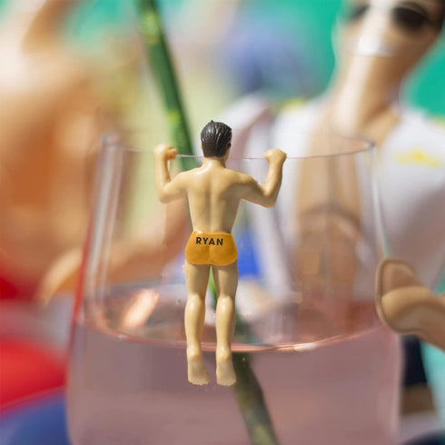NPW Drinking Buddies Drink Markers, Wine Glass Charms for Parties - Bachelorette, Girls' Nights, Family Get Together & More, Novelty Gifts (6 Coun...