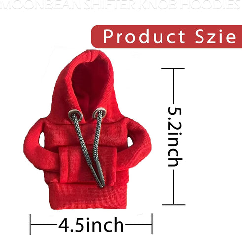 MOONBEAN 3Pcs Gear Shift Knob Cover Hoodie,Gear Stick Hoodie,Car Shift Hoodie,Funny Gear Shift Knob Hoodie,Shifter Hoodie Gear Knob Hoodie...