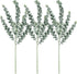 Supla 3 Pcs 35" Tall Eucalyputs Stems Eucalyputs Leaves Spray Artificial Eucalyptus Branches Real Touch Greenery Stems for Vase Bouquets Garland F...